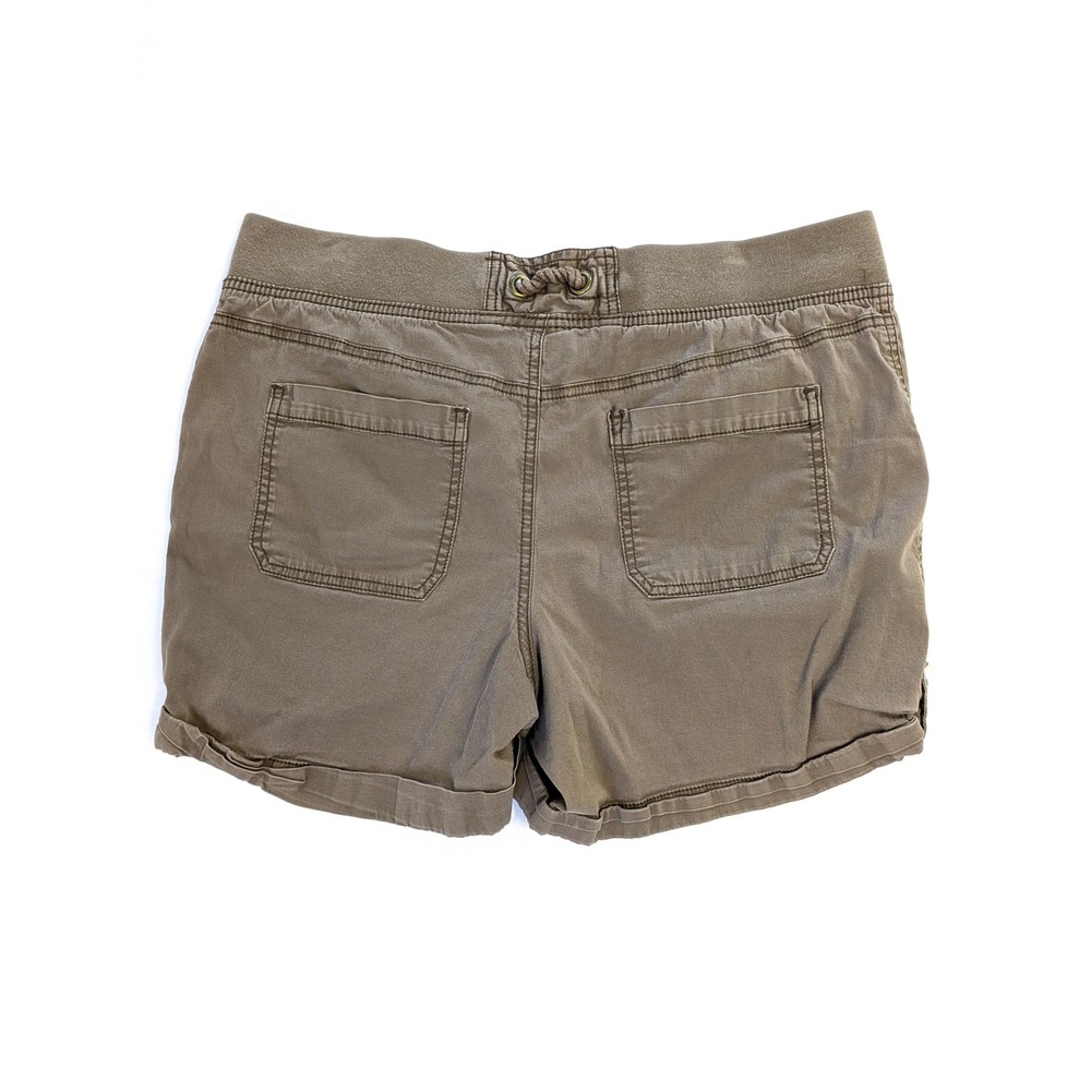 Sonoma Life + Style Womens Size 12 Brown Utility Shorts Elastic Waist Drawstring - Picture 2 of 4